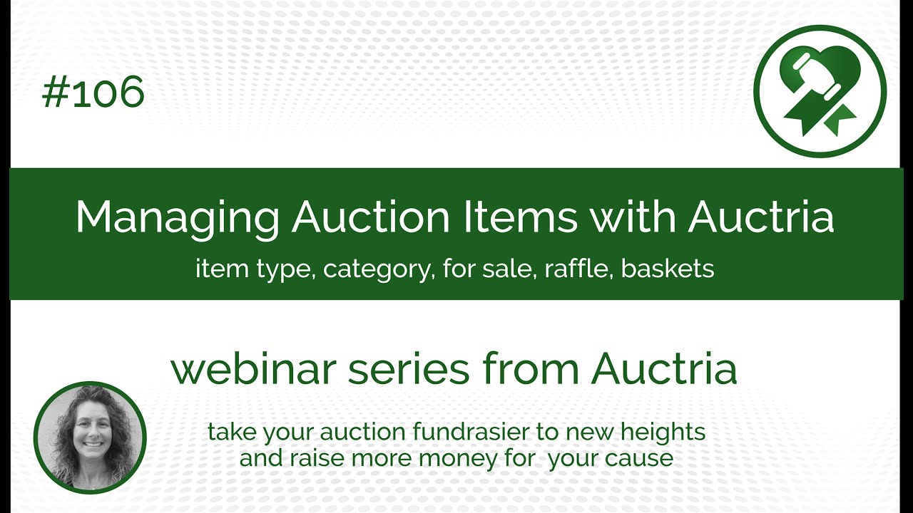 Managing Auction Items with Auctria