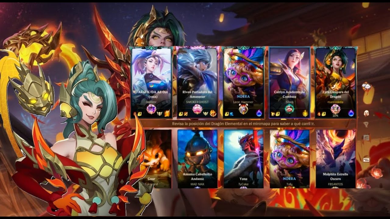 partida de año nuevo chino 2026 con zyra lampara de dragon  /wild rift