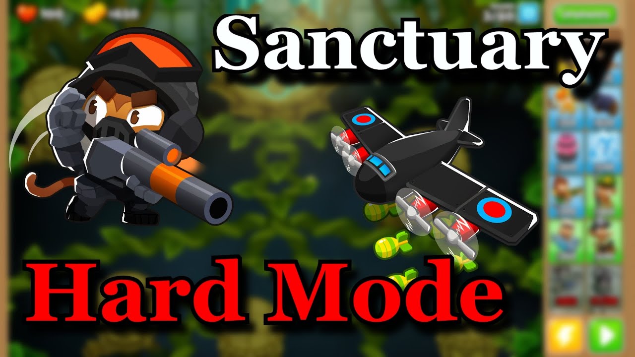 BTD6 Sanctuary - Hard Mode (No Abilities or Monkey Knowledge) Guide / Tutorial