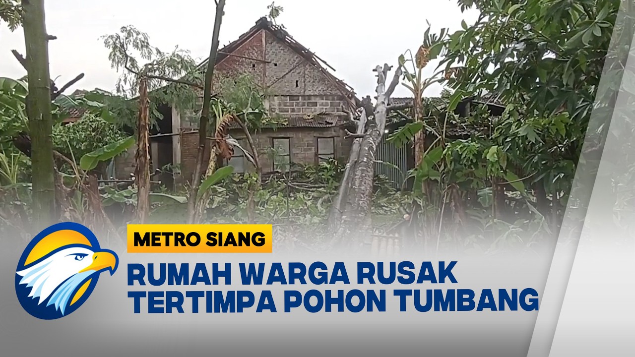 Puluhan Rumah di Tulungagung Rusak Diterpa Angin Kencang - [Metro Siang]