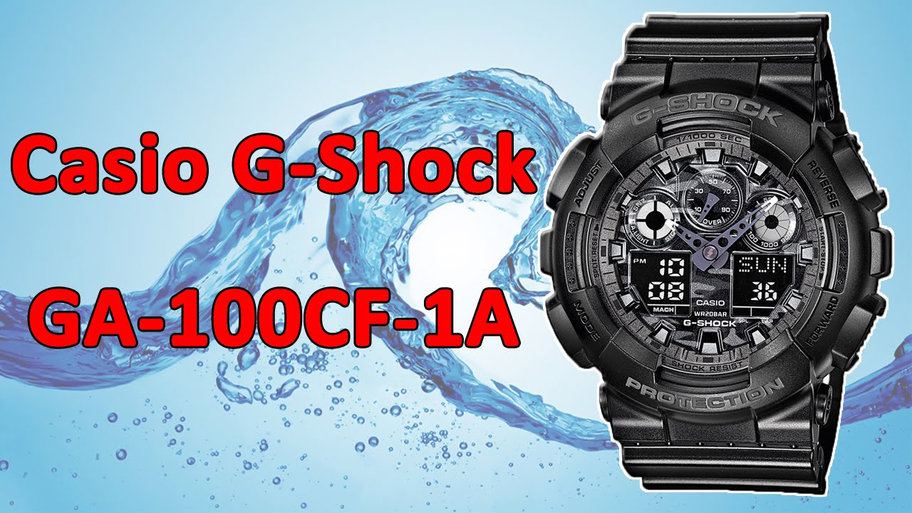Casio G-Shock GA-100CF-1A. Купить наручные часы Касио.