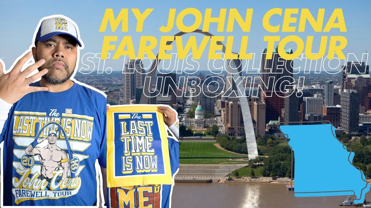 MY JOHN CENA FAREWELL TOUR ST. LOUIS COLLECTION UNBOXING!