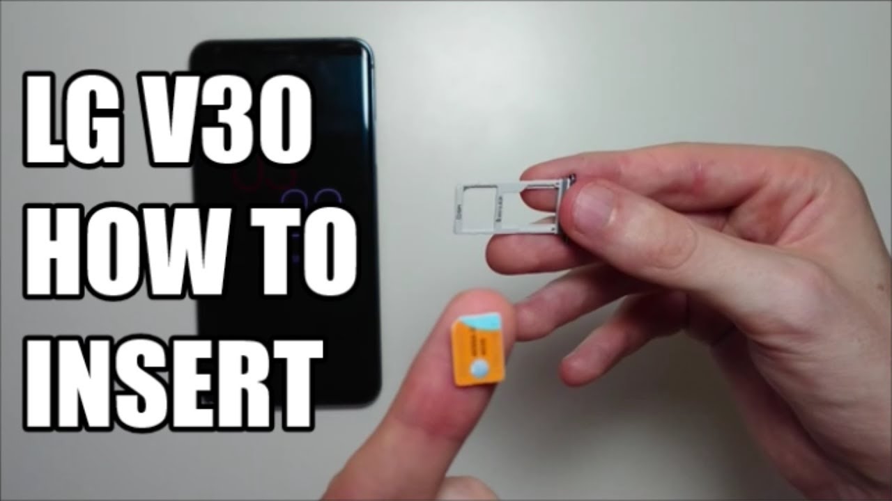 Как вставить или извлечь SIM-карту и карту Micro SD на LG V30