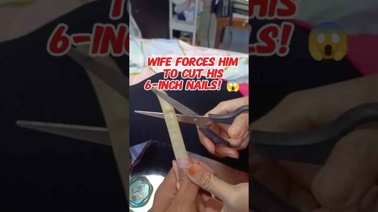 Cut my 6 inch nail !! #nail #satisfying #nailcut #longnail #extreme #nailgasm #nailfiles