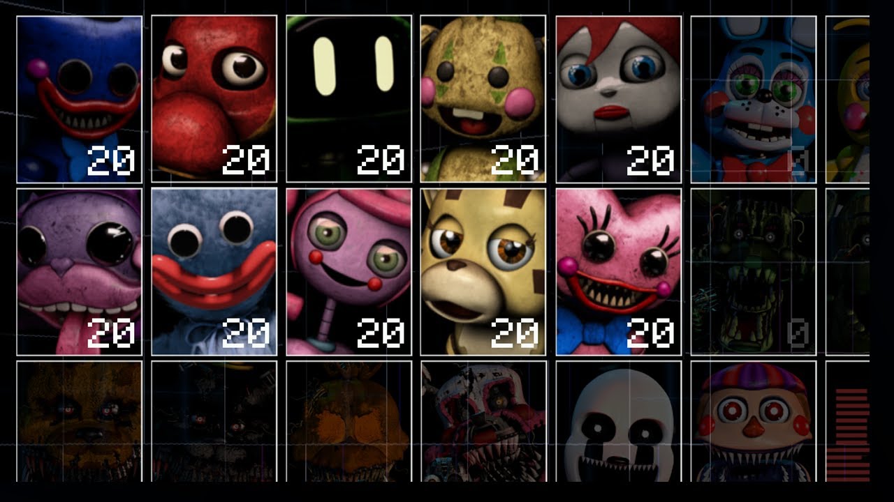 Персонажи Poppy Playtime Chapter 2 в UCN! Все Jumpscares! Wip! (UCN Мод)