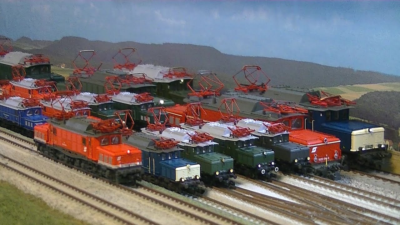 BR194, Rh1020 10 Crocodiles..German Electric Locomotives DB, &Ouml;BB Digital N scale Modellbahn