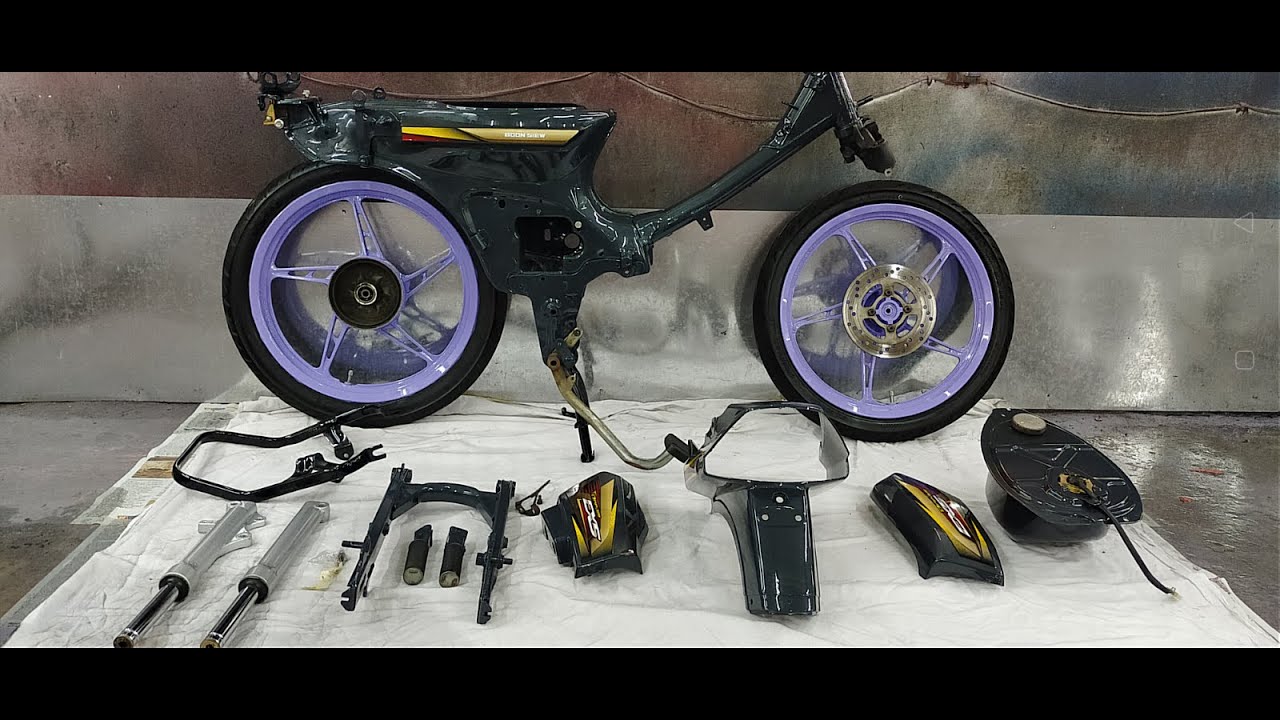 Repaint Honda ex5 grey crystal