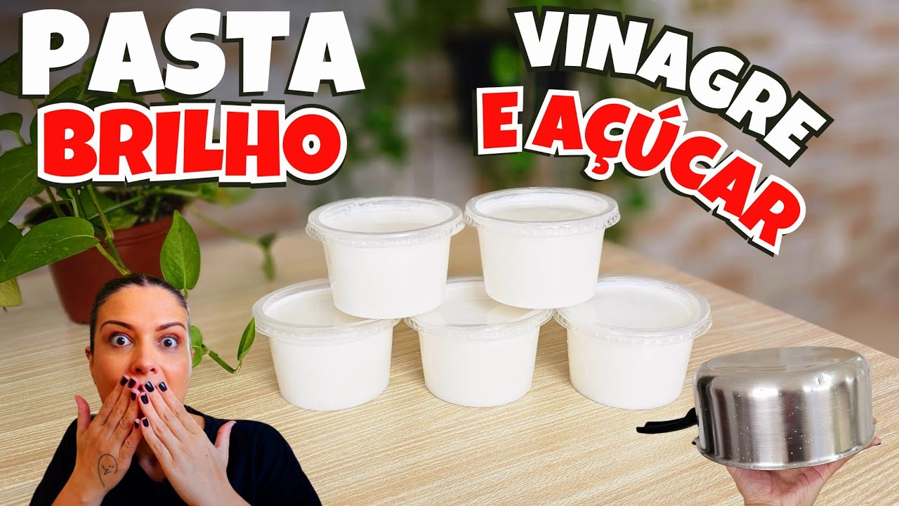 PASTA BRILHO CASEIRA DE VINAGRE COM AÇÚCAR ÓTIMA PARA AS VENDAS!BRILHO CERTO!😍😱