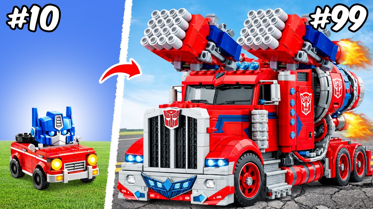 De clásico a Definitivo: Versiones de Optimus Prime en LEGO | ROBO Bricks Español