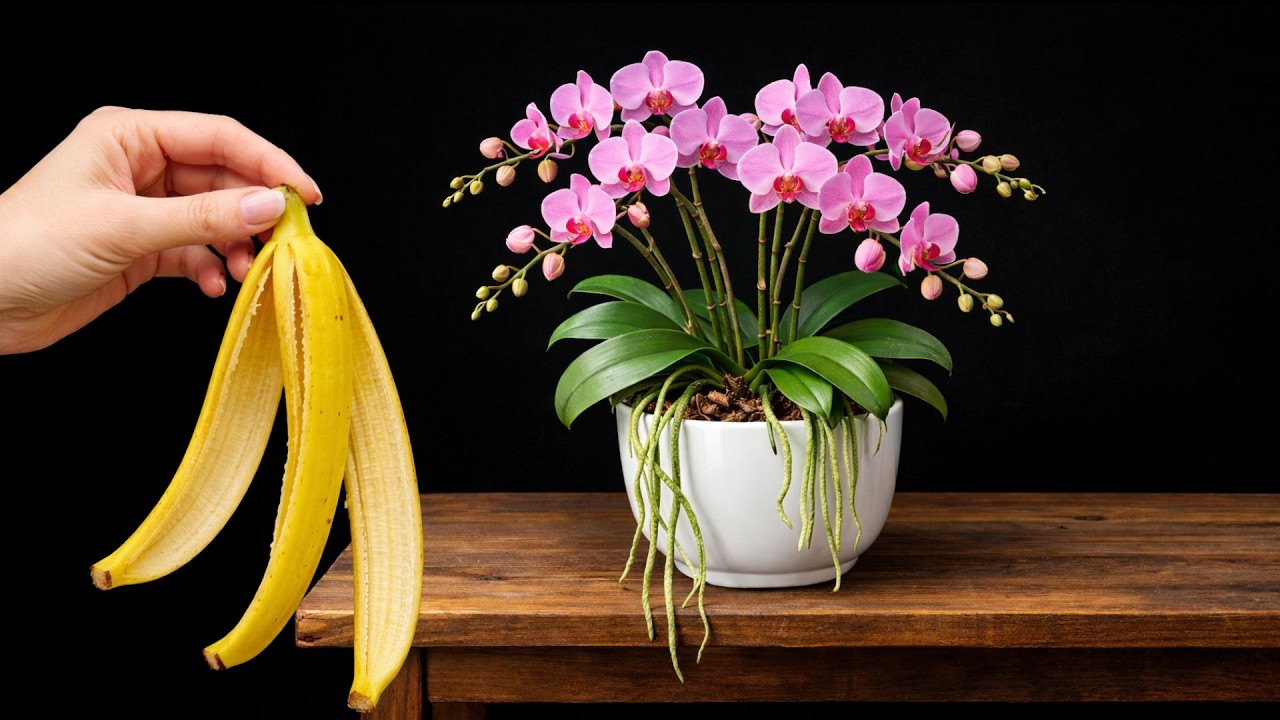 Прекратите выбрасывать банановые кожуры! Вашим орхидеям это необходимо.