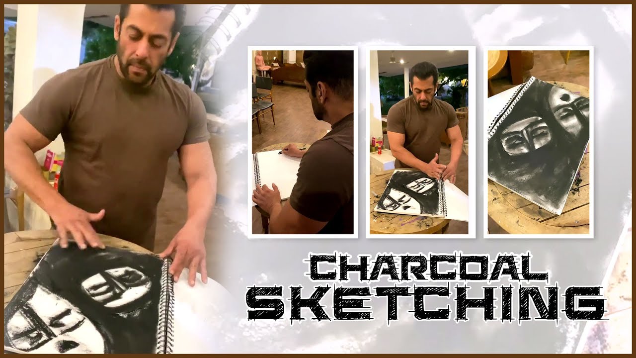 Nothing Is As Relaxing As Sketching | Charcoal Sketching | Salman Khan