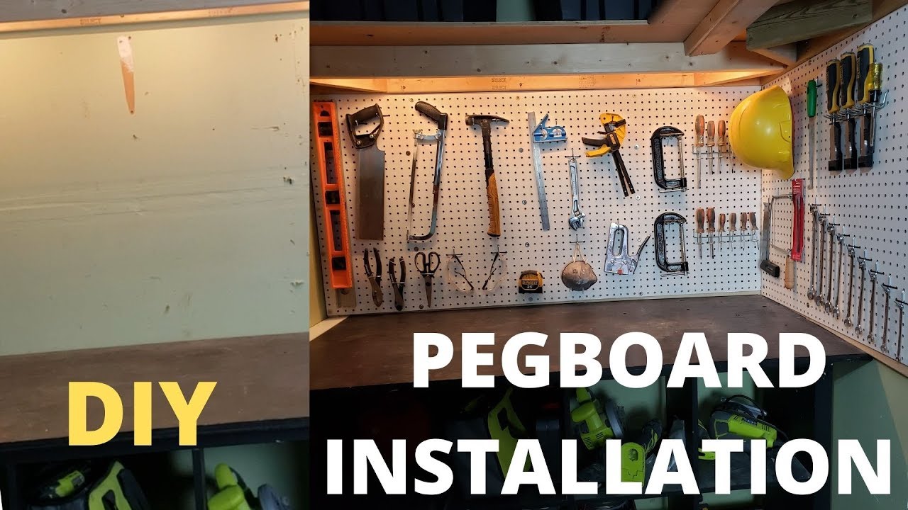 How to Install Pegboard | DIY Tutorial ✅️