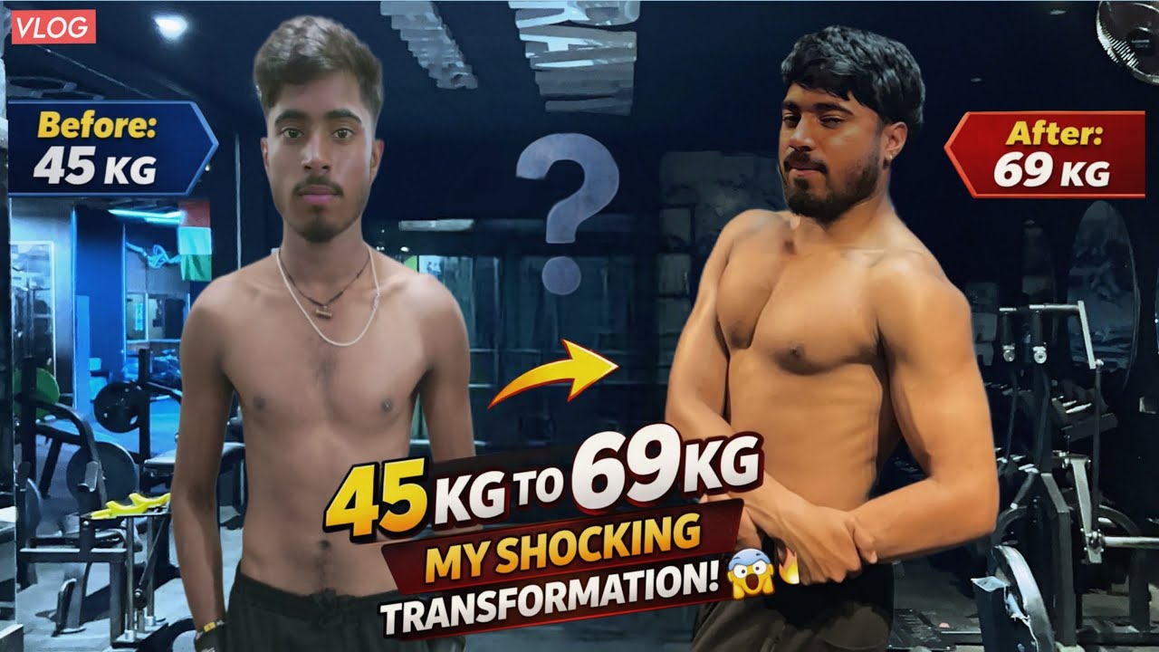 From 45 kg to 69 kg - my shocking transformation 😱