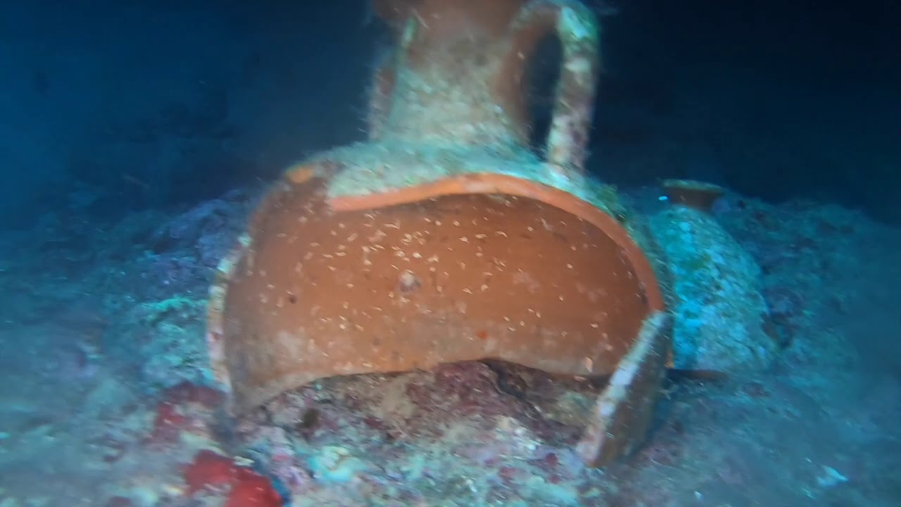 Scuba diving in Rhodes, Greece (Pefkos bay, Lindos caves, Giannoula K wreck)