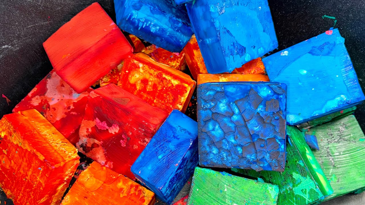 Mix of Vibrant Dyed Chalk Blocks