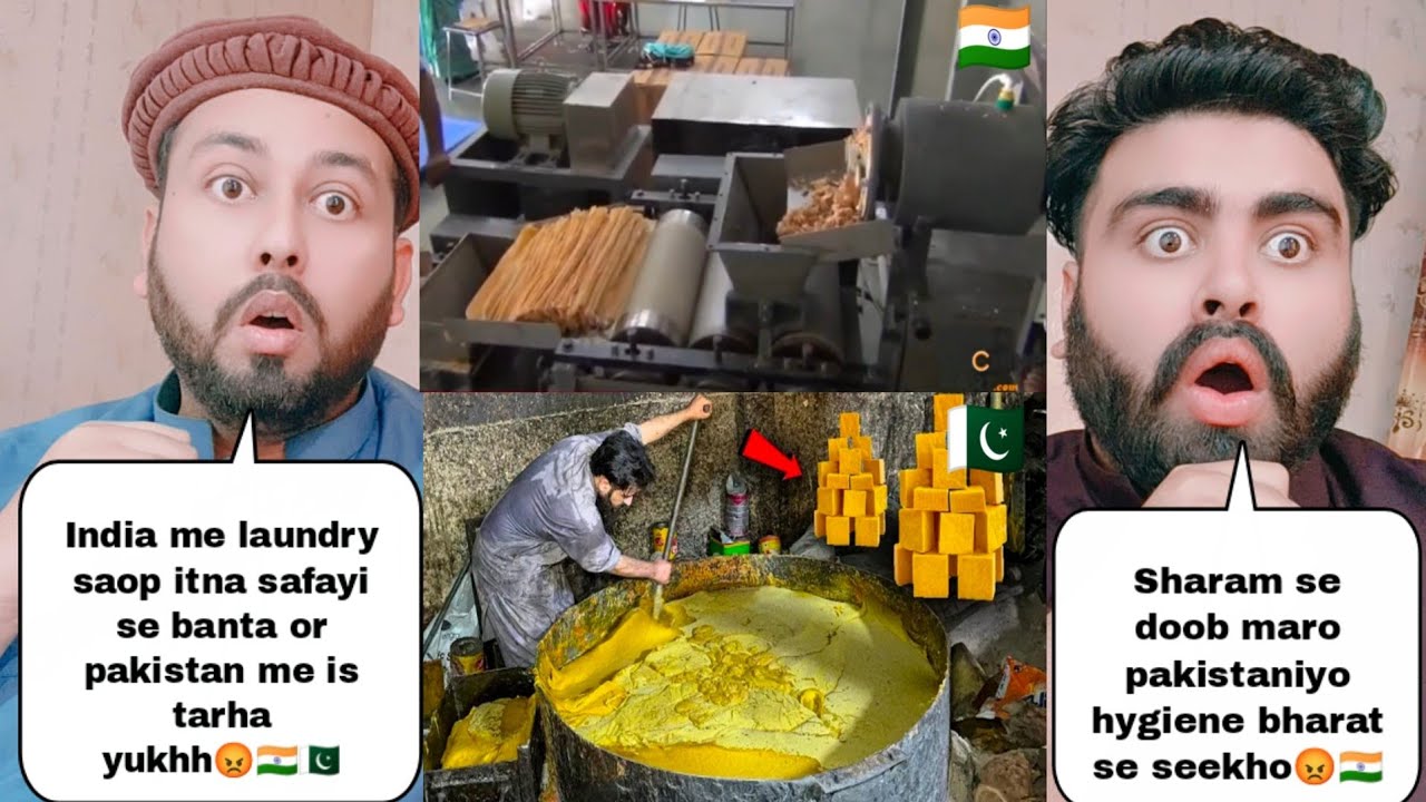 India Vs Pakistan Laundry Soap Making Hygiene | Pakistani Reaction 