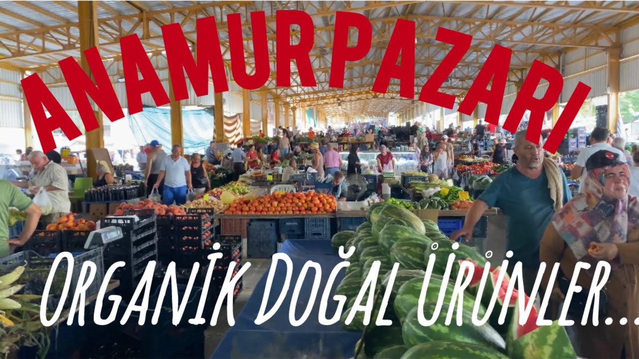 Anamur’un Organik, Doğal ve Yöresel Ürünlerinin Olduğu Cumartesi Pazarını Gezdik. | 🍅🌶️🫑🍆🌿|