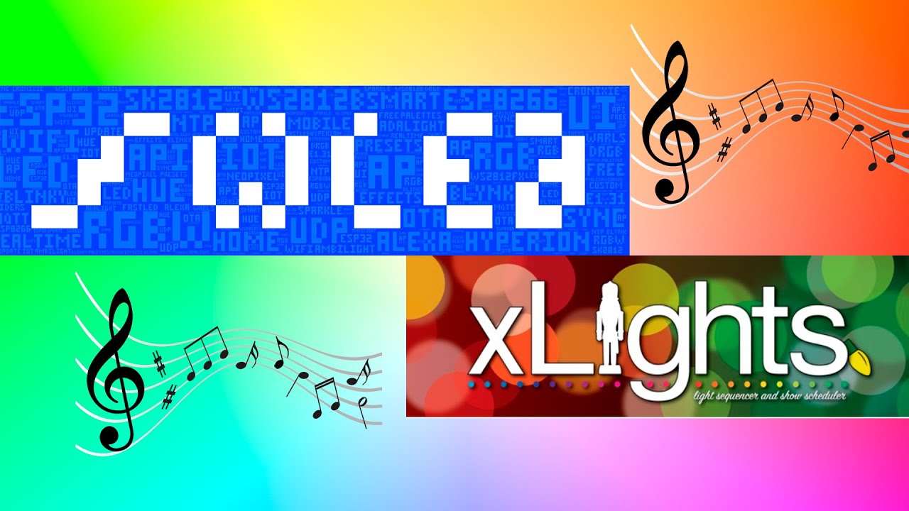 Animación de luces led's al ritmo de la música con Xlights y WLED!