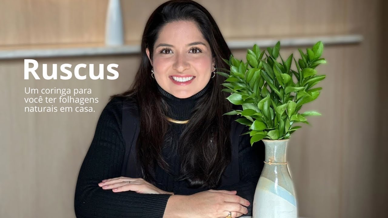 Ruscus – Arranjo de folhagem natural para decorar a sua casa que dura muito.