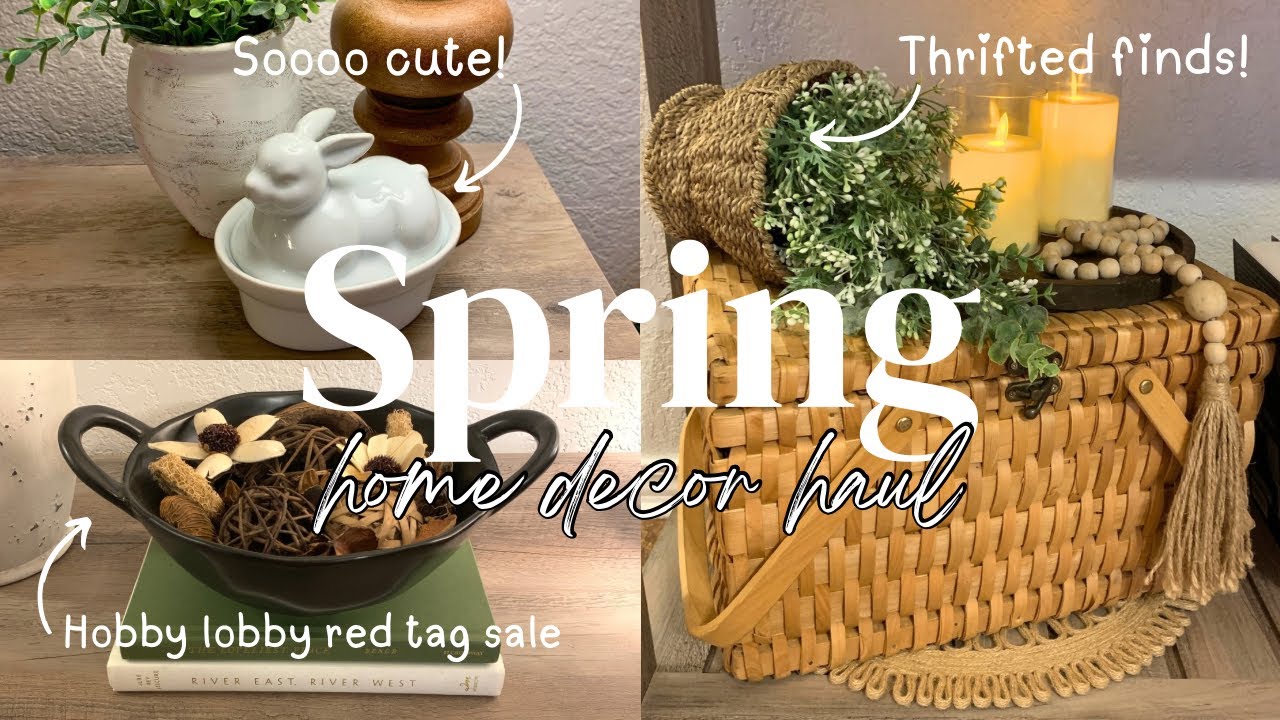 🌱 Early spring home decor haul| Thrifted finds| Easter home decor| Cozy home decor 