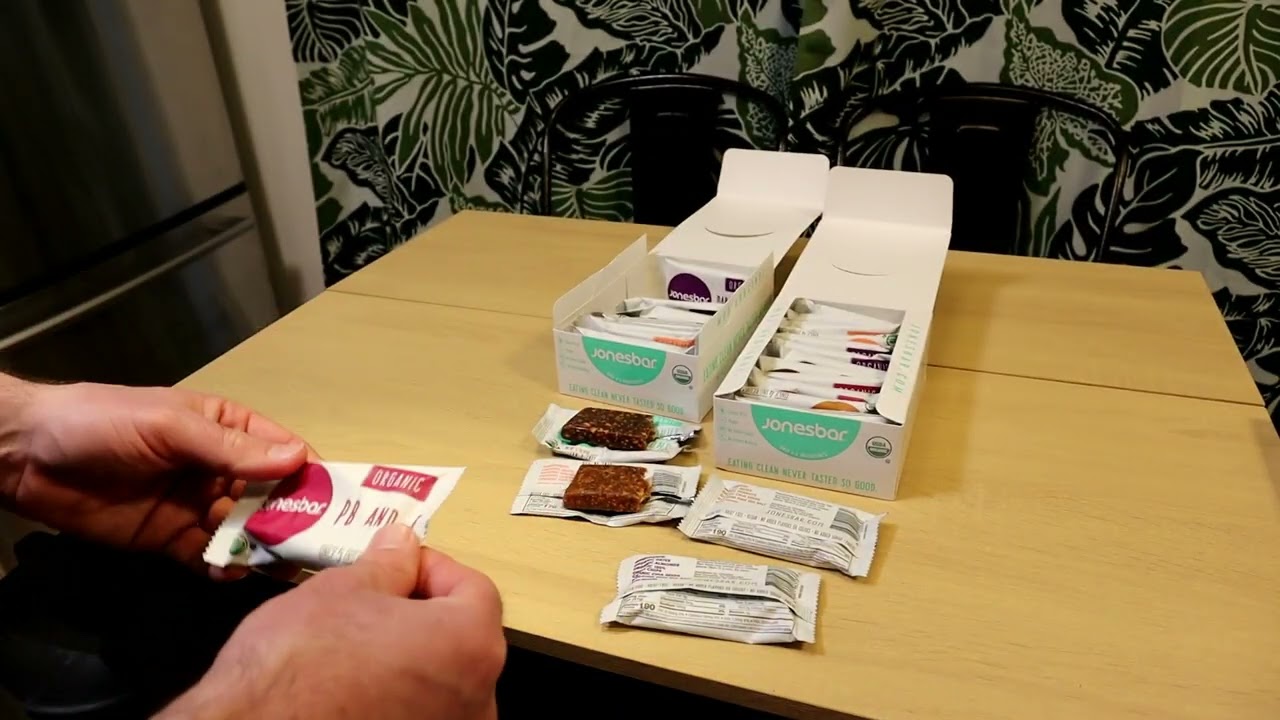 JonesBar Mango, Coconut, PB&J, Peanut Butter, Dark Chocolate Variety Pack Review
