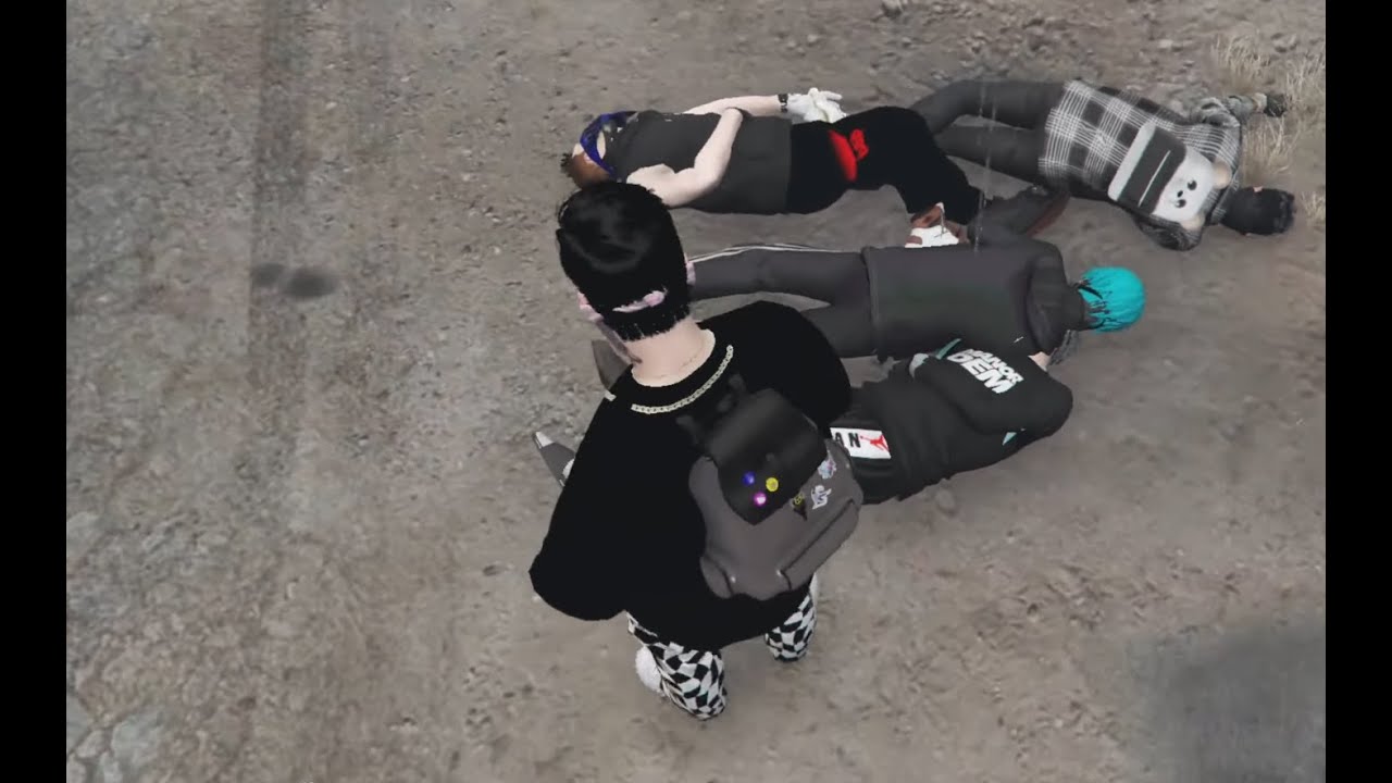 DEXTER VS TOBI GROUP | 1V4 CLUTCH | KNIFE FIGHT IN HYDRA TOWN ROLEPLAY 