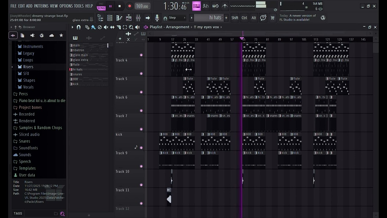 dreamy creepy-ish hard beat
