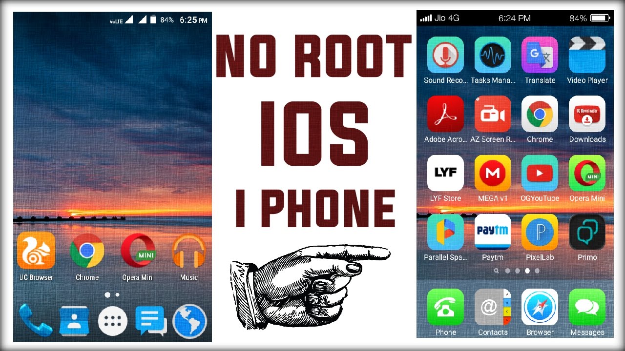 How To Android Phone Convert I Phone||No Root||/हिंदी