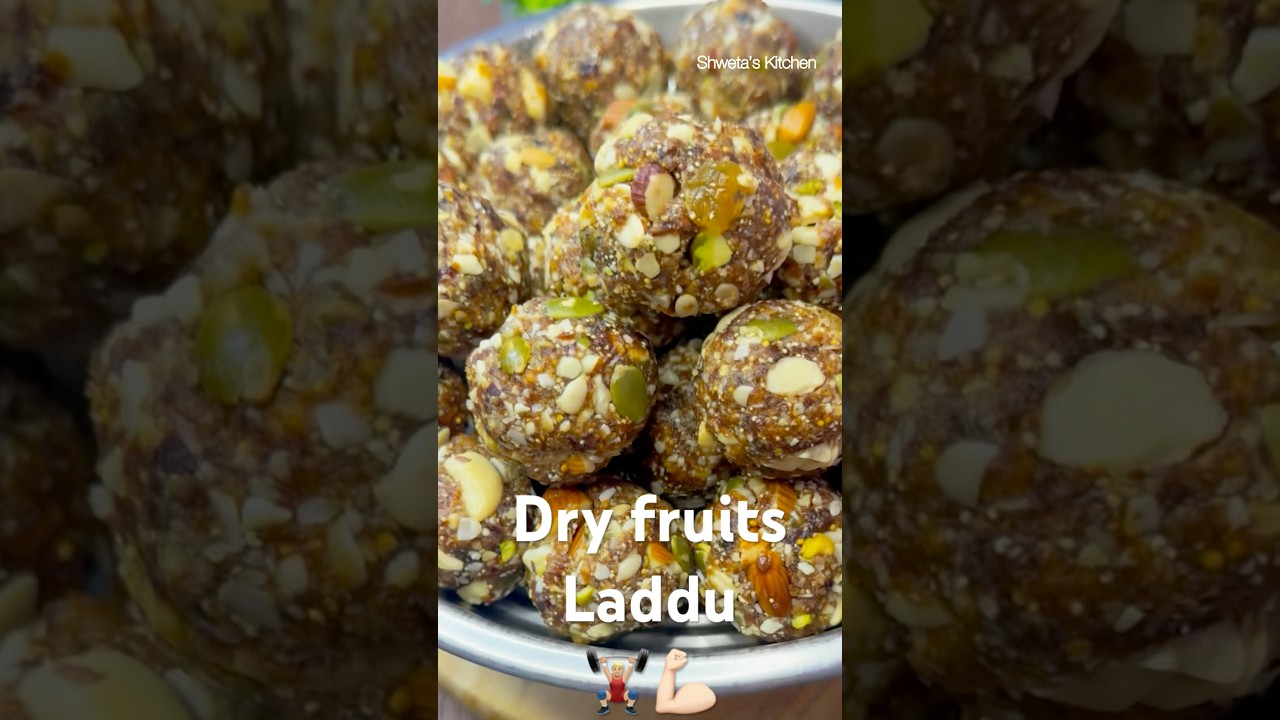 No Sugar Dry Fruits Laddu 💪🏻| How to Make Dry Fruit Laddu at Home | Dry Fruit Laddu for Protein