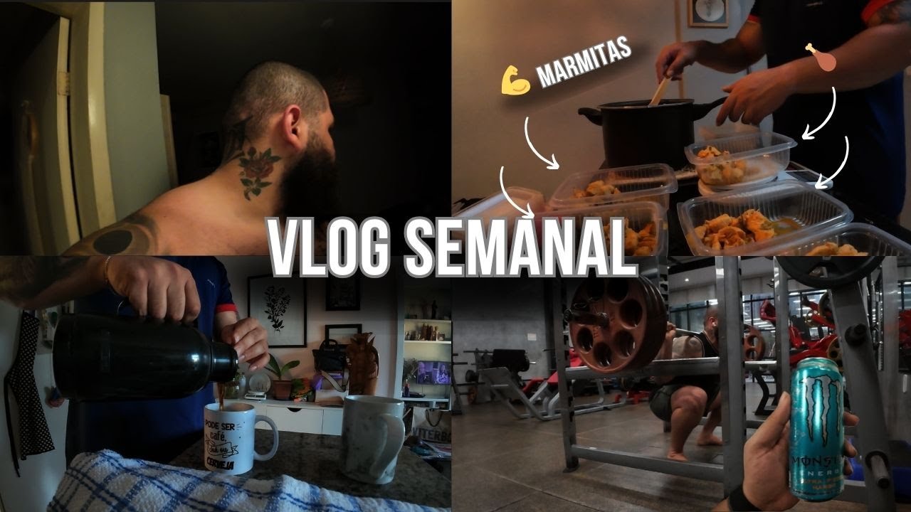 MINHA ROTINA FITNESS: preparo marmitas de frango + treino da semana 💪🍗 | Vlog fitness