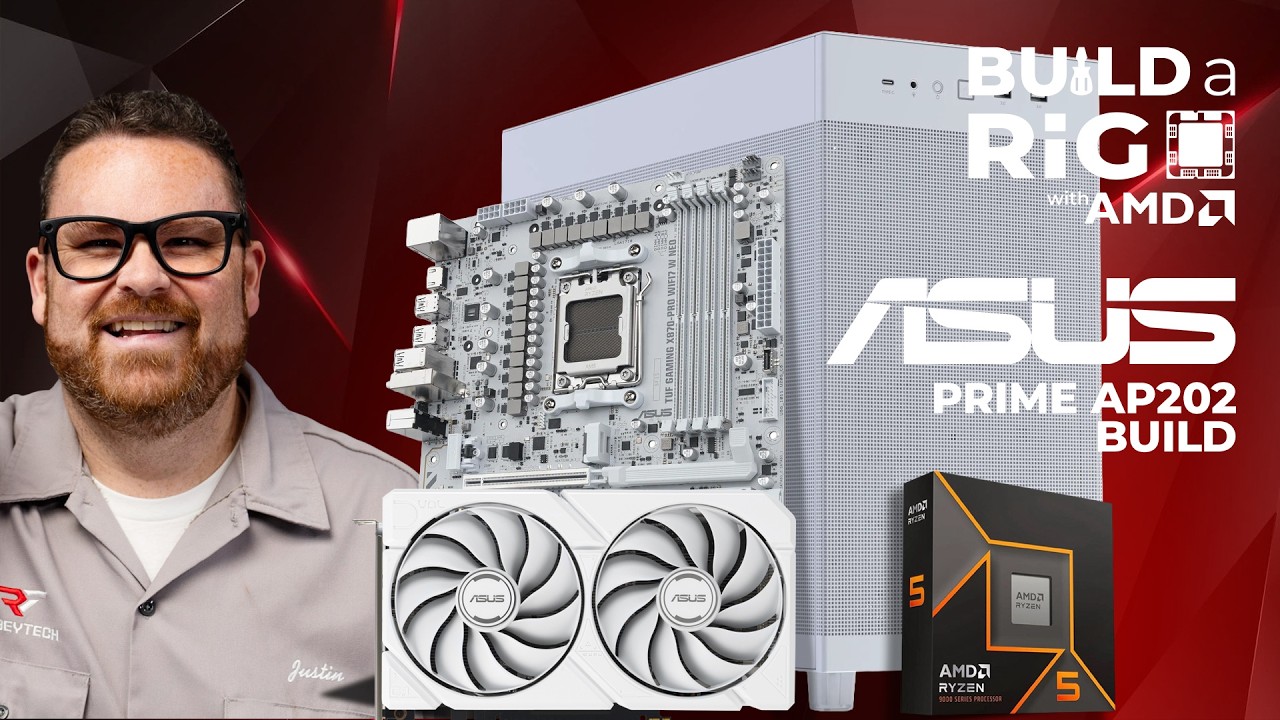 Building an all-white AMD System in the ASUS AP303 (Ryzen 5 9600x / RX 9060XT)