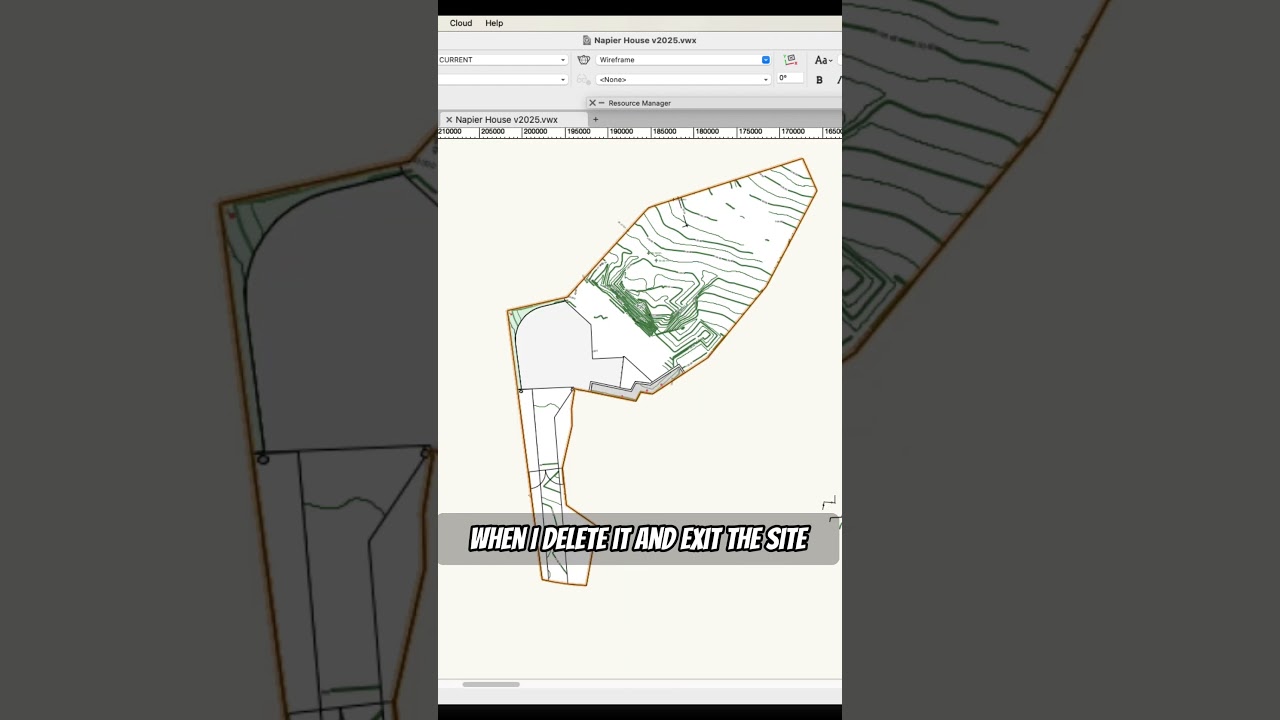 Site Model Crop #jonathanpickup #vectorworks #sitemodel