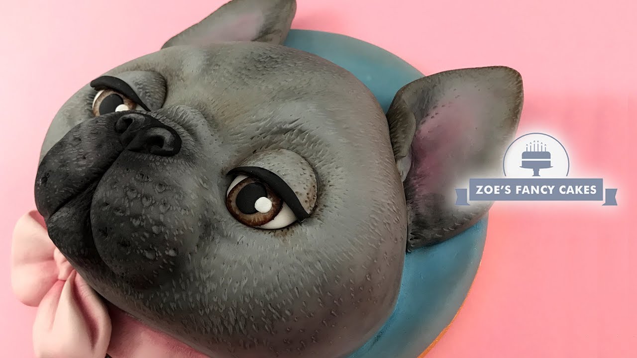 French bulldog cake tutorial 2