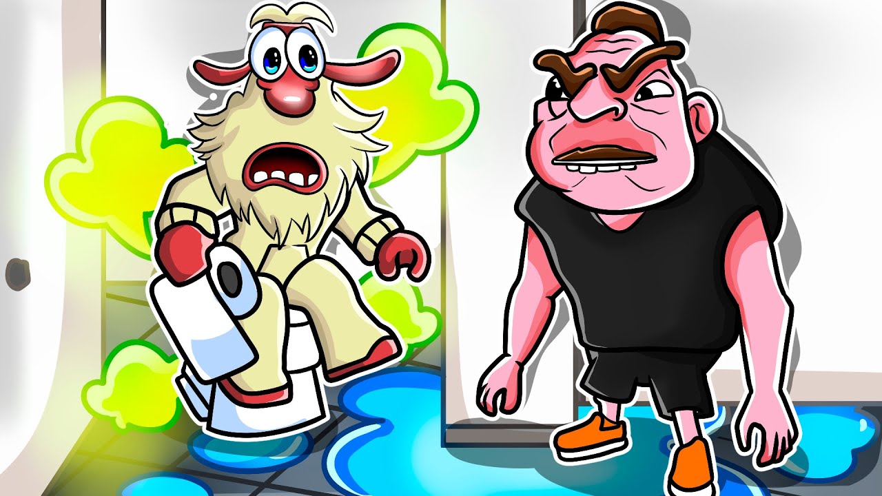 Буба играет в ROBLOX «Не обкакайся в школе!»