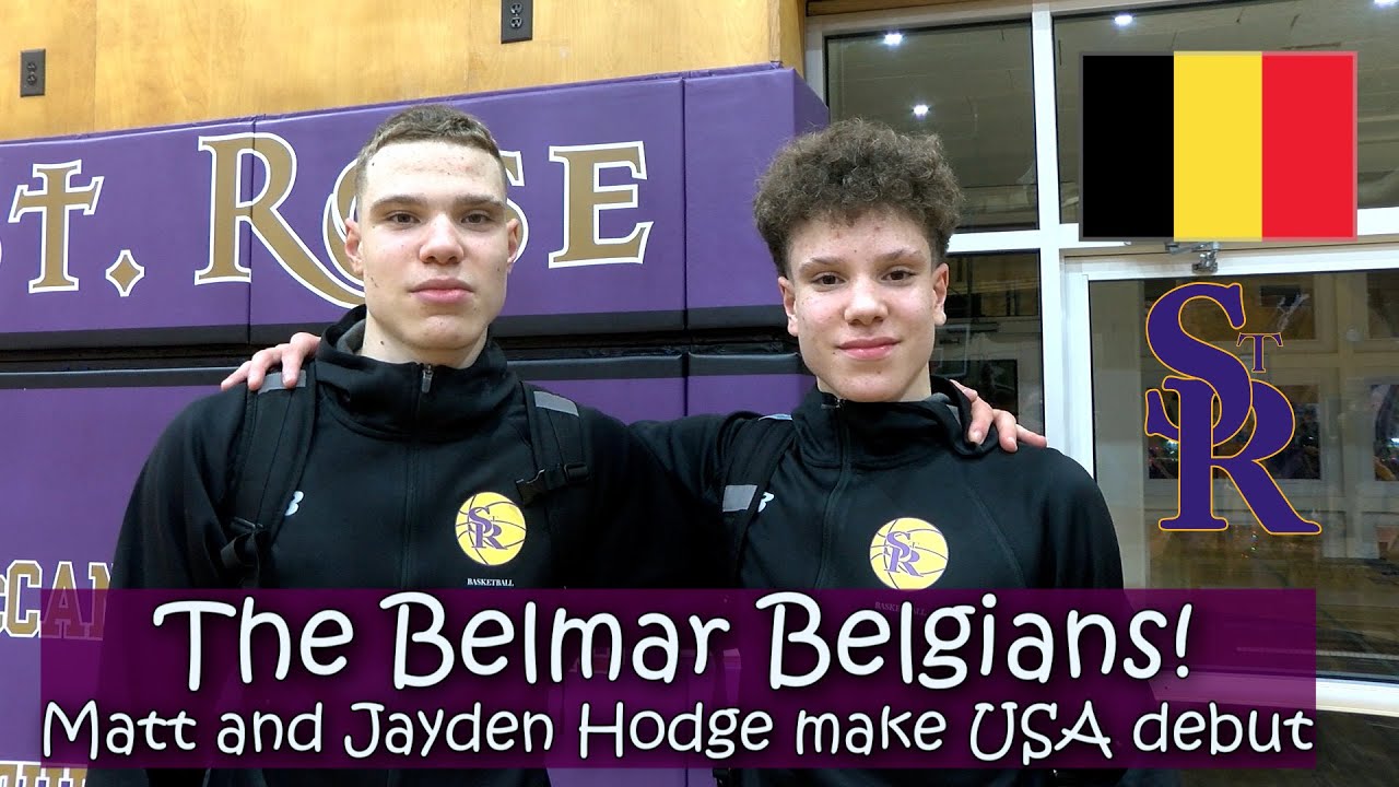 Saint Rose 42 Red Bank Catholic 40 | HS Boys Basketball | Hodge Brothers Debut in USA