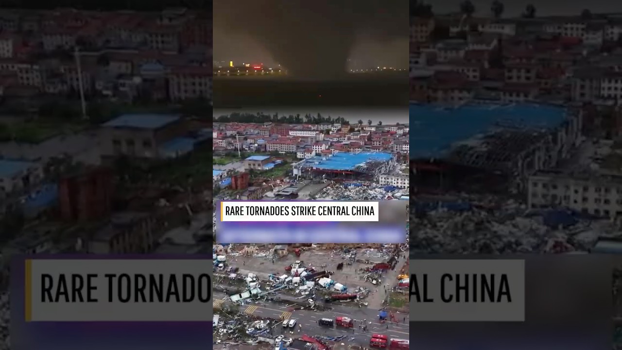 What happened after rare tornado struck central China?