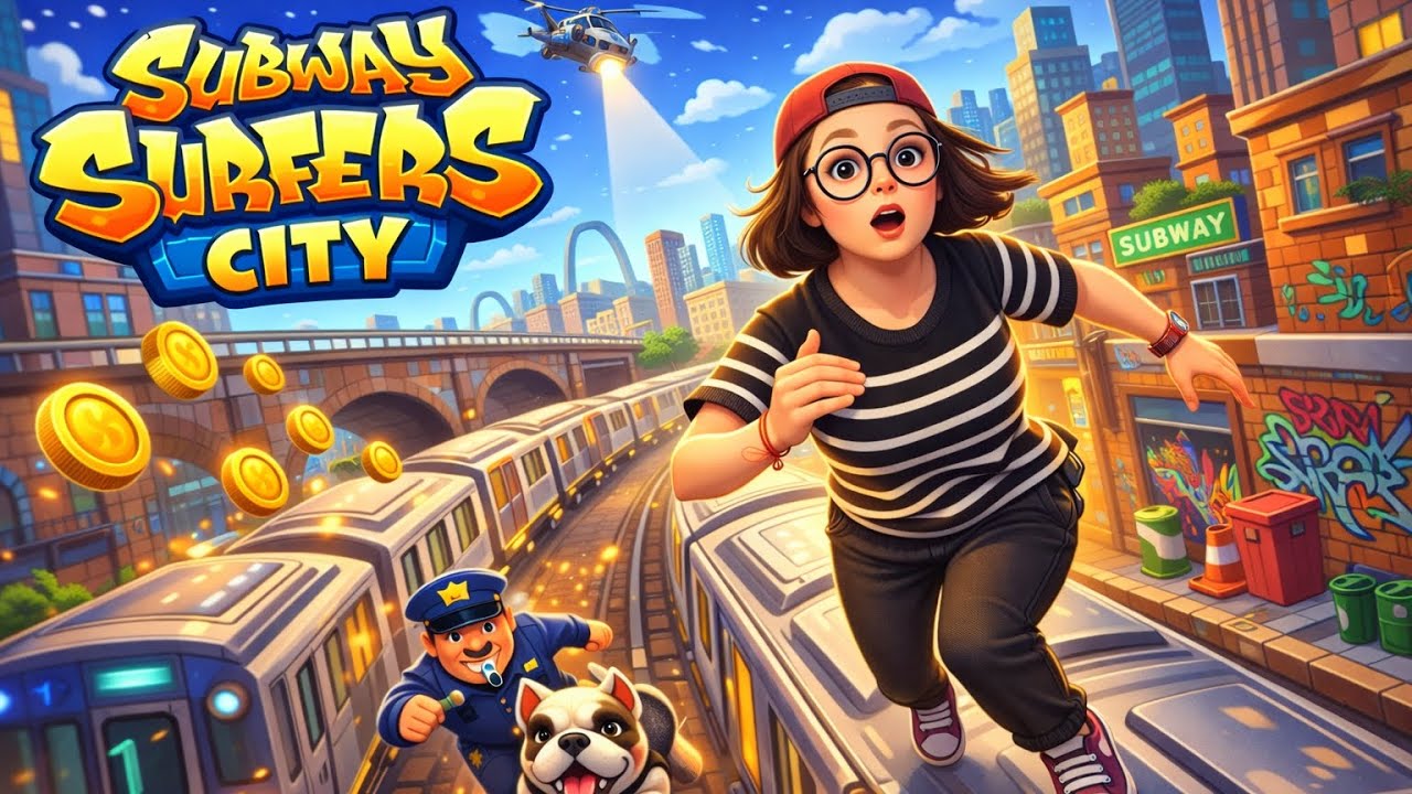 Je découvre le mode histoire de subway surfer city 