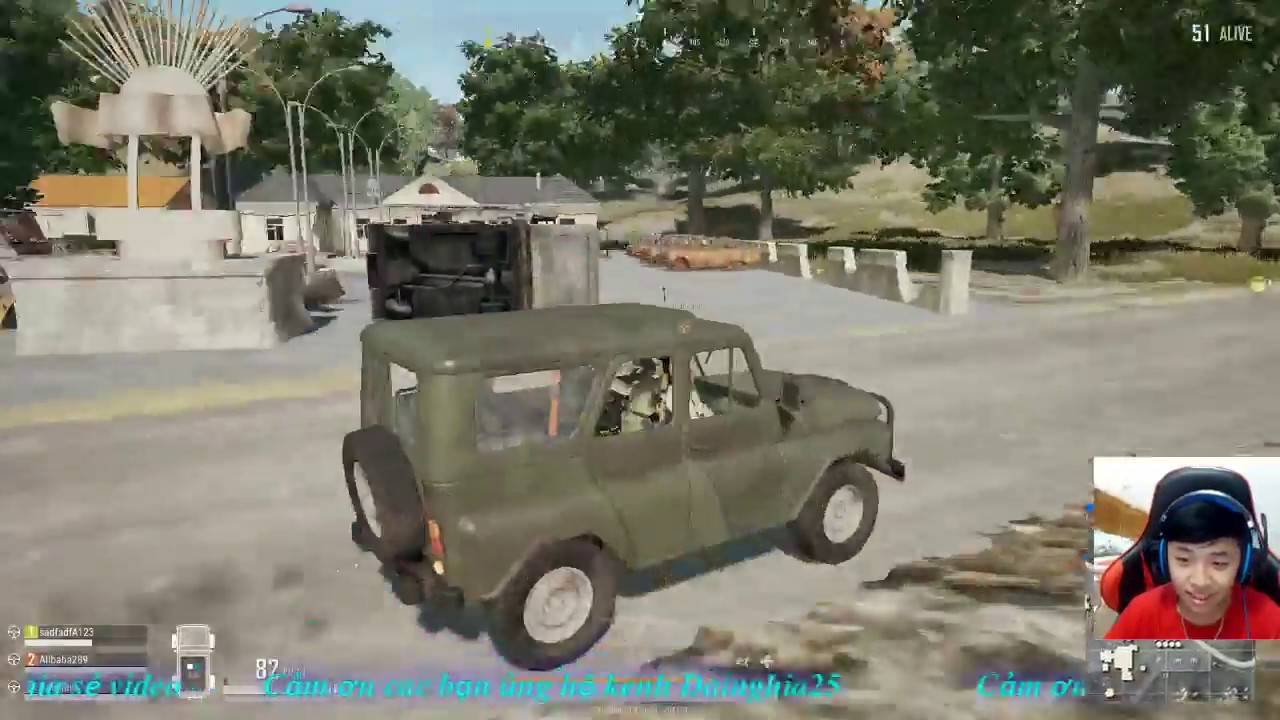 dainghia25 LiveStream PUBG - TRYHARD SQUADS AS