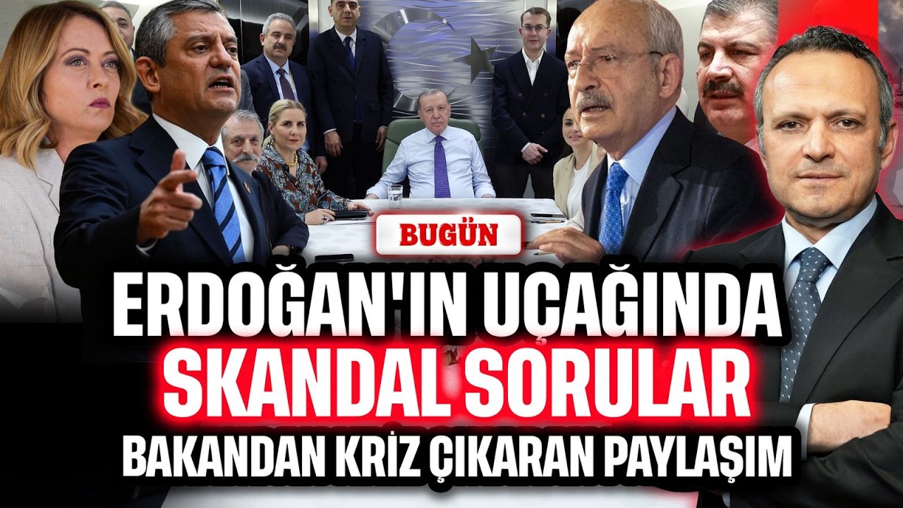 Erdoğan'ın uçağında skandal sorular. Bakandan kriz çıkaran paylaşım | BUGÜN