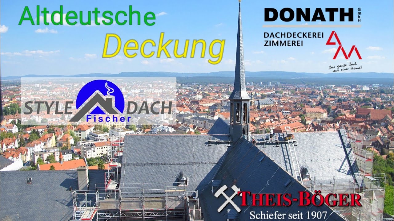 Altdeutsche Deckung in Bamberg - Schieferdecker aus Leipzig - Schieferdach vom Spezialisten