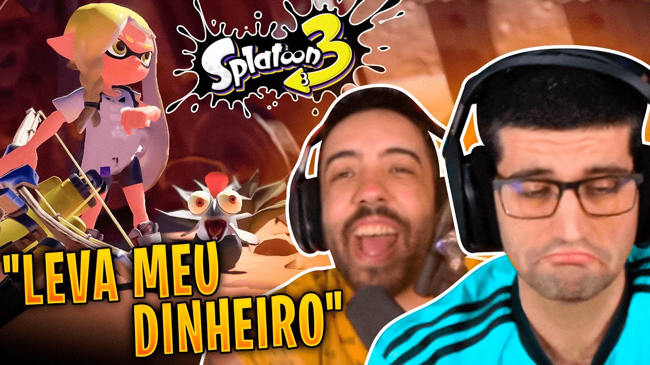 YOUTUBERS REAGINDO AO TRAILER DE SPLATOON 3, NOVO JOGO DA NINTENDO