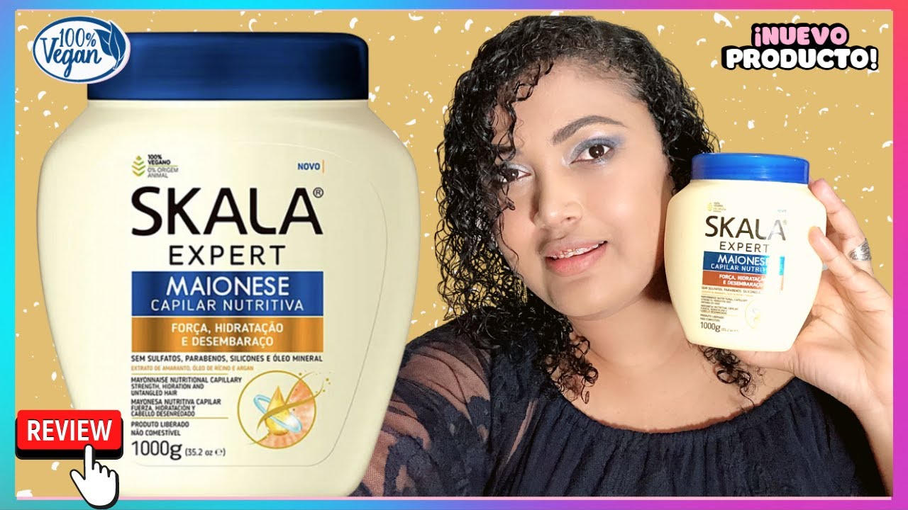 SKALA MAYONESA Expert MAIONESE CAPILAR NUTRITIVA - #Skala reseña español  @recuperandomisrizos