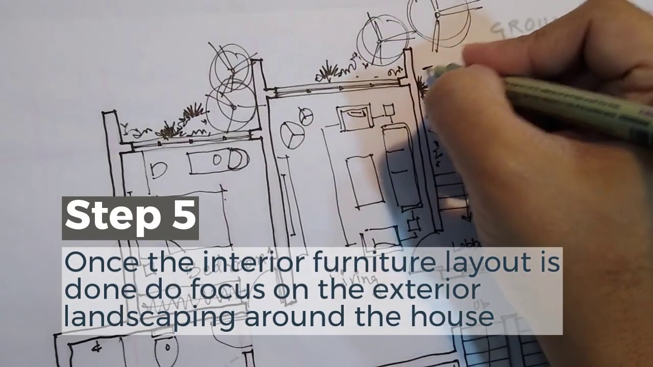 Developing a House Interior Furniture Layout. Designed by Atelier ARBO, Mumbai of homeplansindia.com