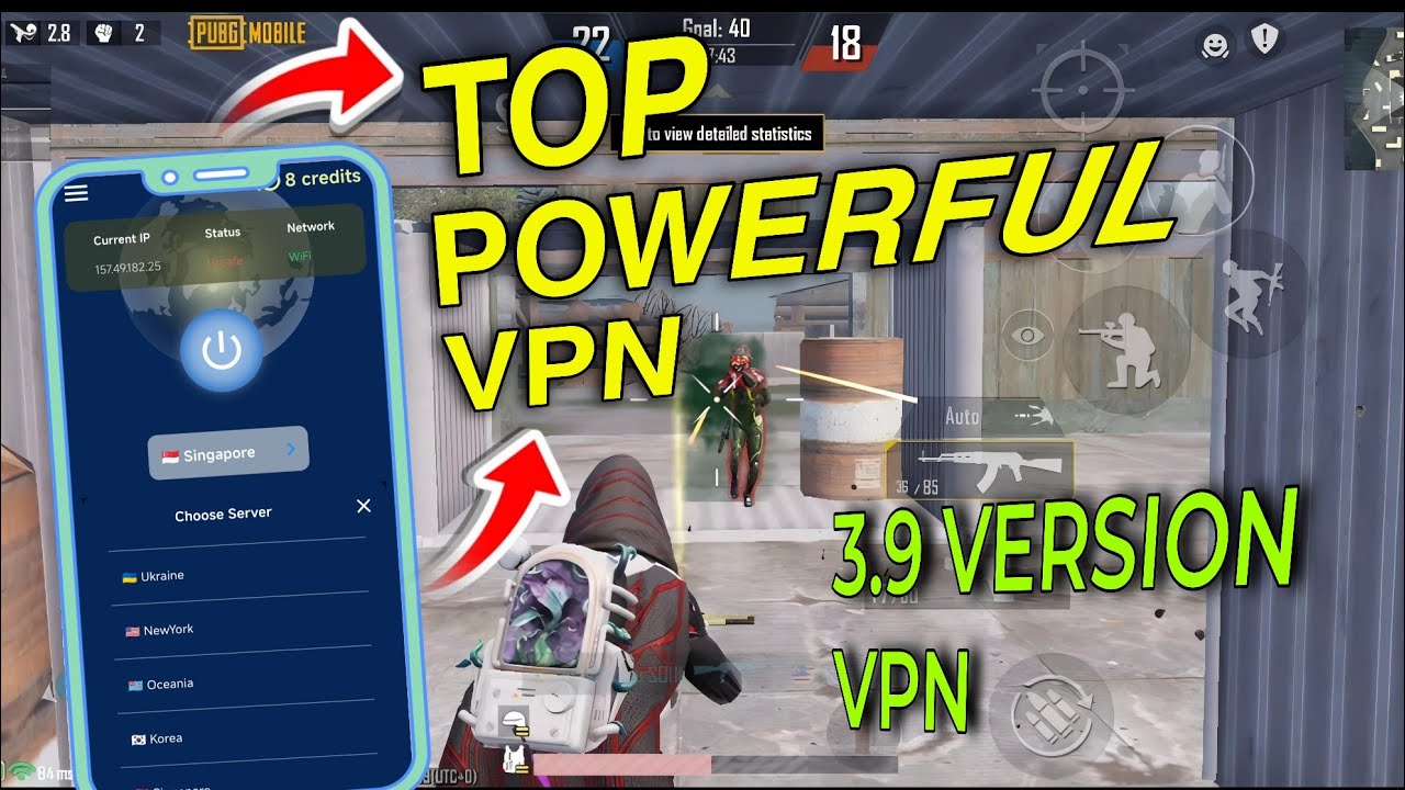 BEST NEW VPN FOR PUBG MOBILE | LATEST UPDATE VPN FOR PUBG 3.9 VERSION VPN | VPN FOR PUBG