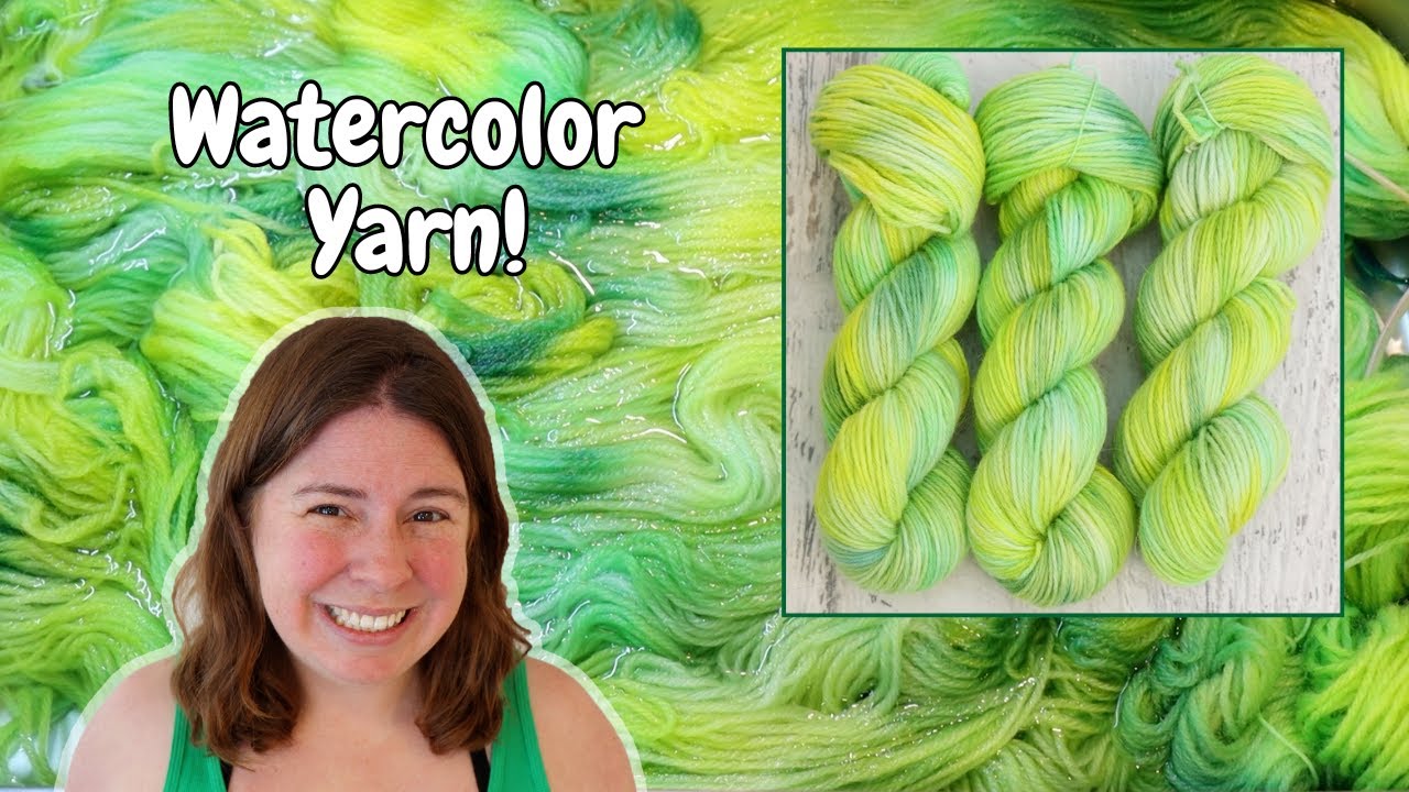 Dyepot Weekly #529 - Dyeing Watercolor Greens on Non-Superwash Yarn (High Immersion Dyeing)