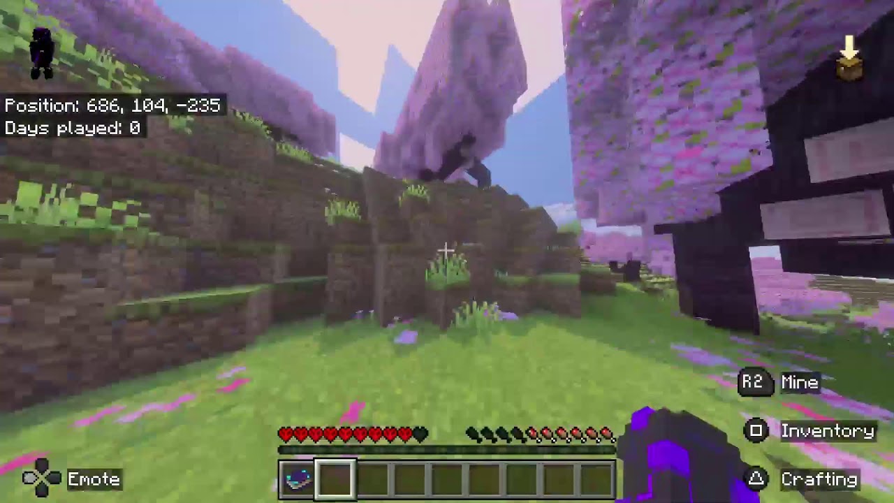 Playing minecraft hardcore again😭