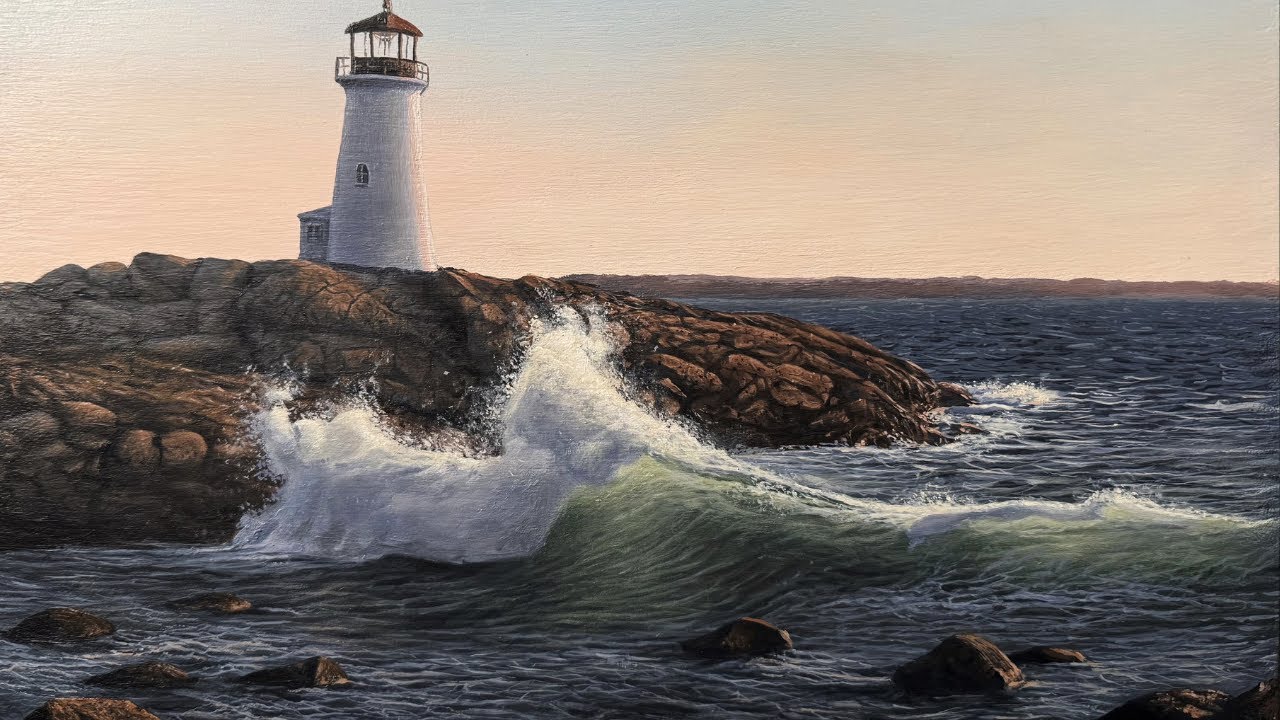 Painting a Lighthouse | Timelapse | Part 1 of 2