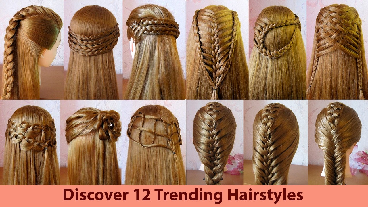 12 Simple & Amazing Hairstyles | Easy Unique Hair Tutorial for Girls & More