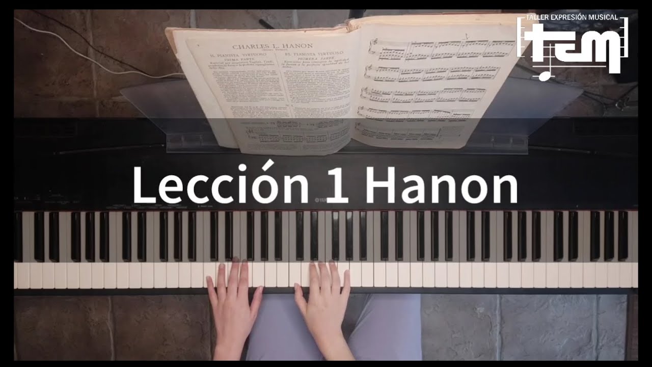 Hanon Lección 1 con INSTRUCCIONES
