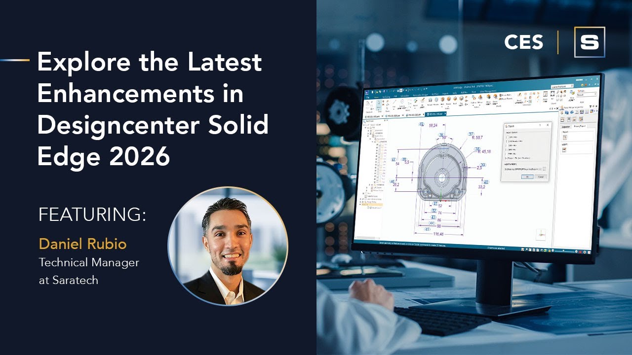 CES: Изучение улучшений в Designcenter Solid Edge 2026